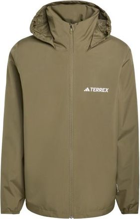 ADIDAS TERREX Multi Essentials 2 Layer Rain Jacket Regenjacke f&uuml;r Herren | oliv