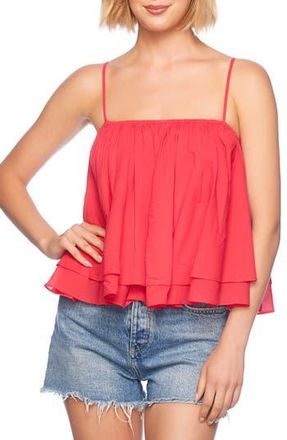 Susana Monaco Tiered Cotton Voile Camisole in Frambroise at Nordstrom Rack, Size Medium