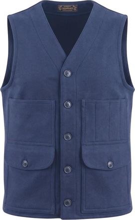CHESAPEAKE'S Gilet Pesante in Lana da Esterno Oregon - - Jackets - Uomo - Blu - M