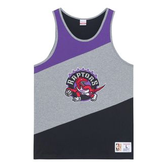 Mitchell & Ness x NBA HWC Colorblocked Cotton Tank Toronto Raptors TTNK5120-TRAYYPPPGHBK