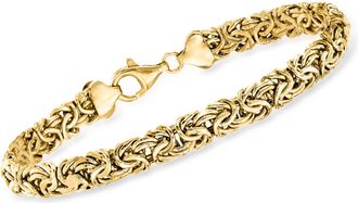 Ross-Simons 18kt Gold Over Sterling Byzantine Bracelet