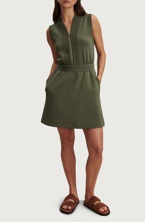 Varley Polyanna Knit Half Zip Dress in Thyme at Nordstrom, Size X-Small