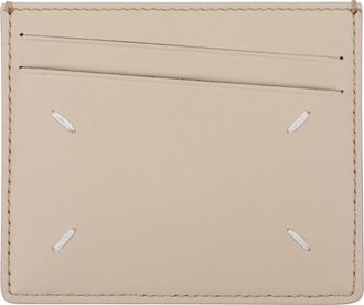 Maison Margiela Damens Dokumentenhalter aus beigem Leder