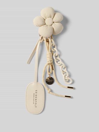 Seidenfelt Manufaktur Schl&uuml;sselanh&auml;nger Modell PUFFY FLOWER in Beige, Gr&ouml;&szlig;e 1