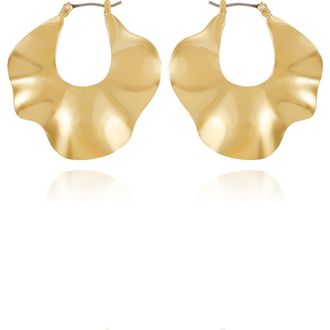 Vince Camuto Twist Hoop Earrings in Gold at Nordstrom Rack