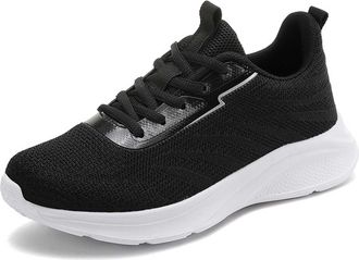 Generic Lightweight Womens Sneakers for Running and Everyday Use Breathable Mesh Versatile Athletic Sports Footwear Slip On Shoes Women White Extra Wide Fit A