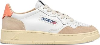 Autry leather lace-up sneakers - Wit