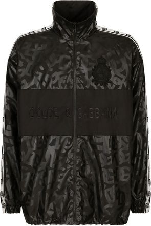 Dolce & Gabbana DG-print track jacket - men - Nylon - S - Black