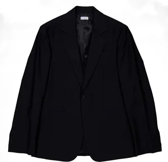 Burberry Single-Breasted Tailored Wool Blazer, Brand Size 46 ( US Size 36 )