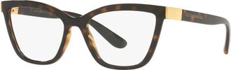 Dolce & Gabbana Havana Brillen DG 5076 - unisex - Brillen - Bruin - 53 MM - Accessoires