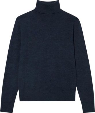 Brooks Brothers Su&eacute;ter de cuello alto relajado - Knitwear - Mujer - Azul - XS