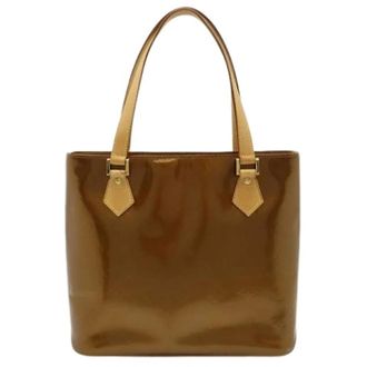 Louis Vuitton Pre-owned Tote Bags, female, Brown, Size: ONE SIZE Pre-owned Monogram Vernis Shoulder Tote