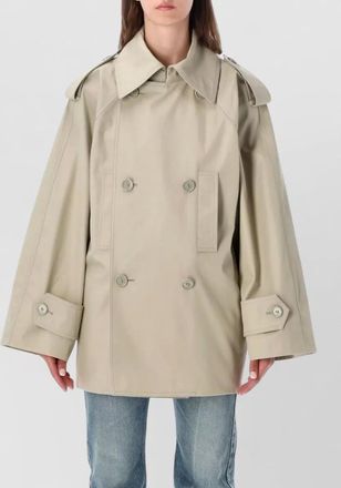 Balenciaga cotton double-breasted trench coat