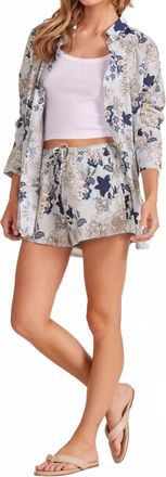 bobi Womens Small Waistband Short In Casablanca