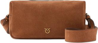 Pinko Borsa in suede - Dames - Schoudertassen - Bruin - ONE Size - Su&egrave;de - Tassen