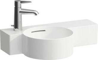 Laufen Laufen - Val Lavabo Con Enjuague Manual, 1 Agujero Para Grifo A La