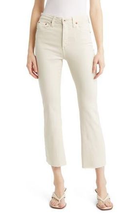 AG - Adriano Goldschmied Farrah Crop Bootcut Jeans in Ivory Clay at Nordstrom Rack, Size 24
