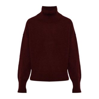 &Daughter Sora Slouch Turtleneck - Dames - Truien - Rood - Maat: L Wol