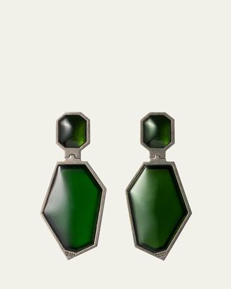 Prada Acrylic Drop Earrings