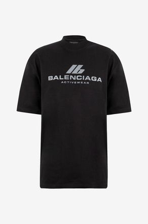 Balenciaga Kurzarm-Jersey-T-Shirt Activewear Medium Fit