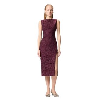 Pinko Pinko, Dames, Jurken, Bruin, Maat: XS Katoen
