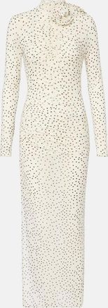 Magda Butrym Abito lungo a pois con applicazione