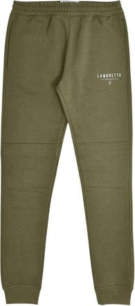 Lambretta Heren Logo Slim Leg Joggingbroek (Kaki Groen)