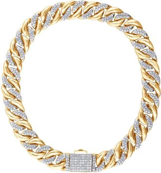 Grown Brilliance 10KT Yellow Gold 2.20 Cttw Lab Grown Diamond Tennis Braceletfor Women