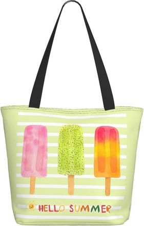 AOOEDM Hello Summer Ladies Shopping Bag 13x11x7in.The Perfect ValentineS Day Gift.It Is The Best ValentineS Day Gift For Mom, Daughter, Wife,Etc