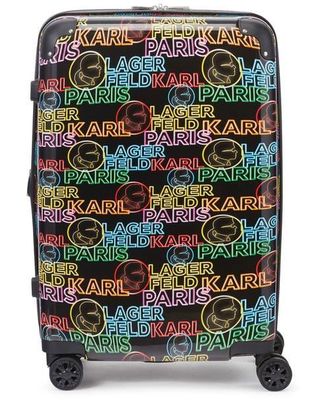 Karl Lagerfeld Multicolor Neon 25 Medium Upright Suitcase in Multi Color at Nordstrom