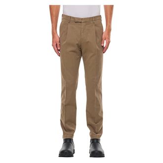 PT01 Pt01, Heren, Broeken, Bruin, Maat: 2XL Leer