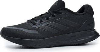 adidas Run Falcon 5 Mens Running Shoes Black/Black/White : 9.5 D - Medium, Textile