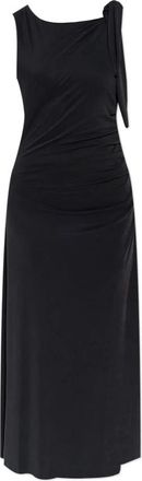 Sams&oslash;e & Sams&oslash;e Jurk Sasus - Dames - Casual kleedjes - Zwart - L - Leer - Kleedjes