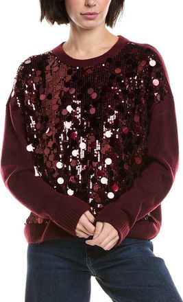 Vince Camuto Multi Paillette Crewneck