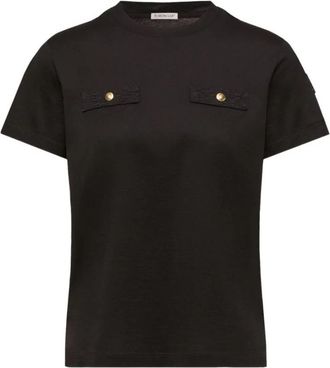 Moncler T-shirts en polos Zwart - Dames - T-shirts - Zwart - M - Tops