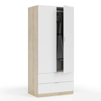 MondoViro Armario con 2 puertas y 2 cajones Cm. 80x52x180