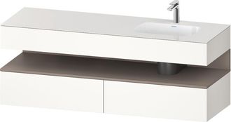 Duravit Qatego Lavabo Encastrado Con Base De Lavabo Consola, - Duravit
