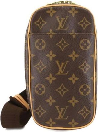 Louis Vuitton Vintage, unisex, Bruin, ONE Size, Pre-owned Vintage Canvas Cross Body Bag