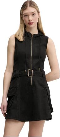 Desigual Astrid Jurk - Dames - Korte kleedjes - Zwart - XS - Katoen - Kleedjes