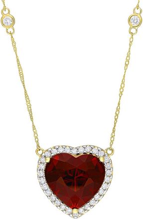 Rina Limor 14K 10.71 Ct. Tw. Diamond & Garnet Necklace
