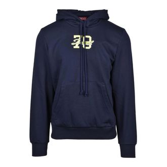 Diesel Hoodies, male, Blue, Size: XL Felpa