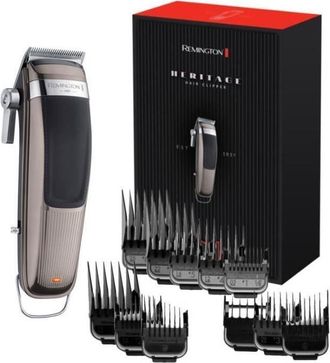 Remington M&aacute;quina Cortapelos Remington Hc9100 Heritage Inal&aacute;mbrica Con 11 Peines Gu&iacute;a, 1,5-25 Mm