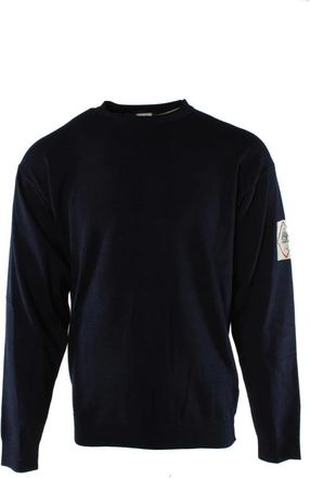 C.P. Company Blauwe Katoenen Trui voor Mannen - Heren - Ronde hals truien - Blauw - 2XL - Katoen - Truien & Vesten
