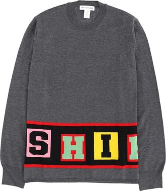 Comme Des Gar&ccedil;ons Grey Crew Neck Sweater