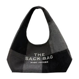 Marc Jacobs Womens The Sack Shoulder Bag Black Cotton