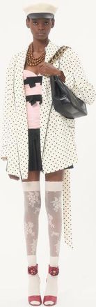 Valentino Abito Corto In Light Georgette Donna NERO/ROSA 36