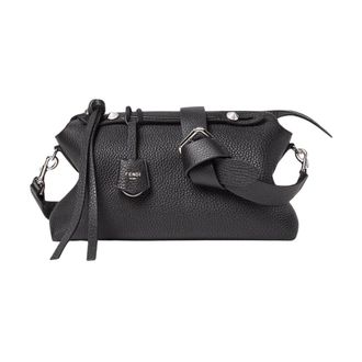 Fendi Tassen, Dames, Zwart, ONE Size, Leer, By The Way Soft Boston Bag
