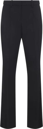 Balenciaga Slim Tailored Pants - Dames - Wijde Broeken - Zwart - S - Katoen - Broeken