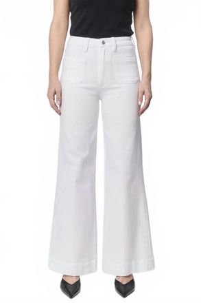 Dear John Denim Fiona Patch Pocket High Rise Wide Leg Jeans In Blue