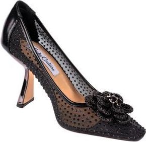 Lady Couture Rhinestone Mesh Pump in Black at Nordstrom Rack, Size 11